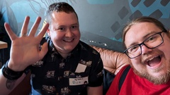 Richard Adams and Ben Dowen ad the pre-bash social image