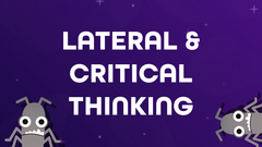 Lateral and critical thinking image