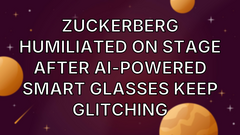 Zuckerberg Humiliated on Stage After AI-Powered Smart Glasses Keep Glitching image