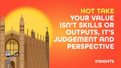 Hot take: your value isn't skills or outputs, it's judgement and perspective image