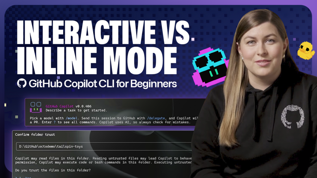 GitHub Copilot CLI for Beginners: Interactive v. non-interactive mode image image
