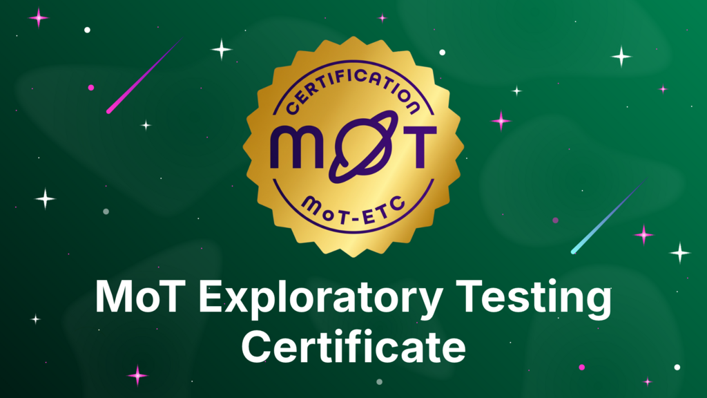 MoT Exploratory Testing Certificate image