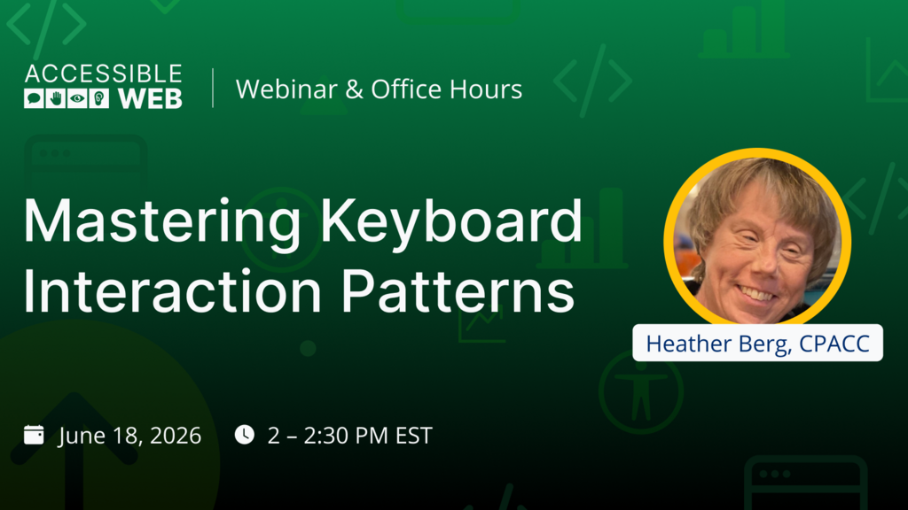 The Keys to Inclusion: Mastering Keyboard Interaction Patterns image image