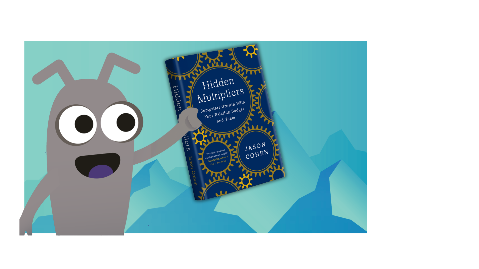 Bug holding the 'Hidden Multipliers' book. image