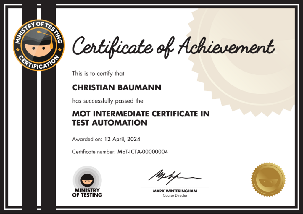 MoT Intermediate Certificate in Test Automation image