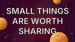Learn to share and share to learn.
Heck yeah!
 image