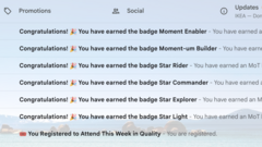 Feeling amazed to see lot of awards waiting in my inbox image