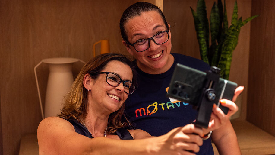 The photo of the selfie, say cheese! image
