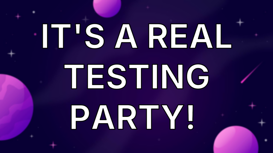 It's a real testing party!  image