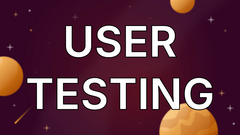 User testing image