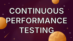 Continuous performance testing image
