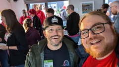 Stuart Day and Ben Dowen at the pre testbash social image