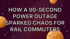 How a 90-second power outage sparked chaos for rail commuters image