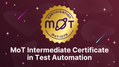 MoT Intermediate Certificate in Test Automation image