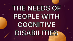 The needs of people with cognitive disabilities image