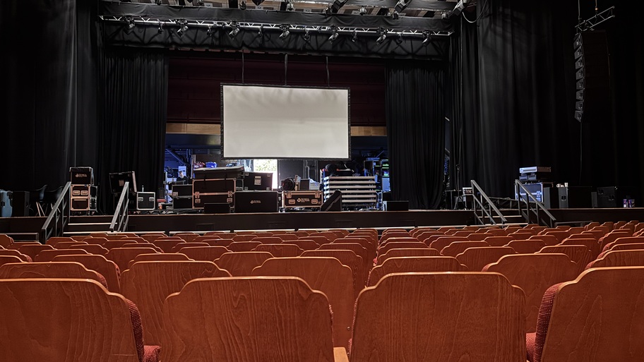 Pre-show technical checks at Brighton Dome image