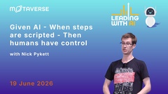Given AI - When steps are scripted - Then humans have control image