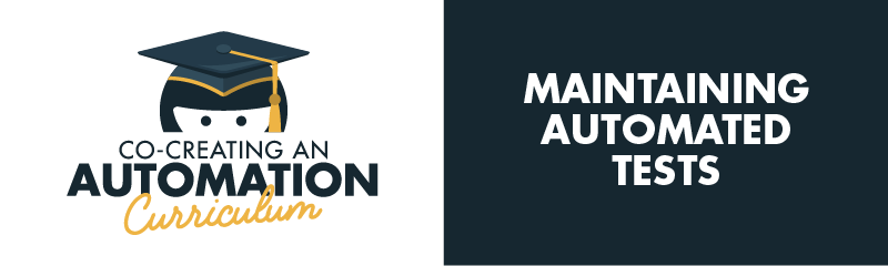 Maintaining Automated Tests Task Analysis banner image