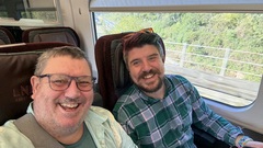 Scott and I are heading to Brighton and taking advantage of first class between Leeds and London. Hopefully no problems like yesterday.  image