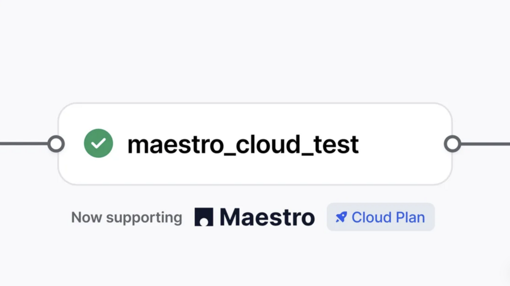 Expo now supports Maestro Cloud testing in your CI workflow image