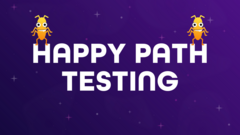 Happy path testing image