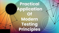 Mel's talk takes a look at the modern principles and what they mean for the day-to-day work of testers and how to incorporate them into a continuous integration and delivery pipeline. image