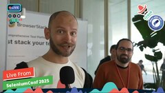 Live walking around at ‪@seleniumconf‬ image