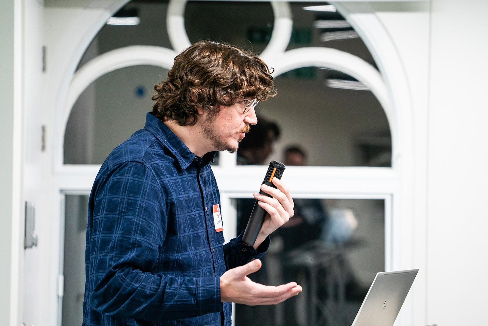 James Stubb on stage at MoT London.