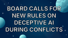 Board Calls for New Rules on Deceptive AI During Conflicts image