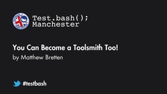 Watch Matthew Bretten explain how you can all be toolsmiths image