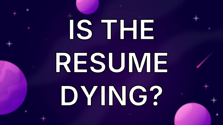 Is the resume dying? image