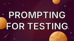 Prompting for testing image