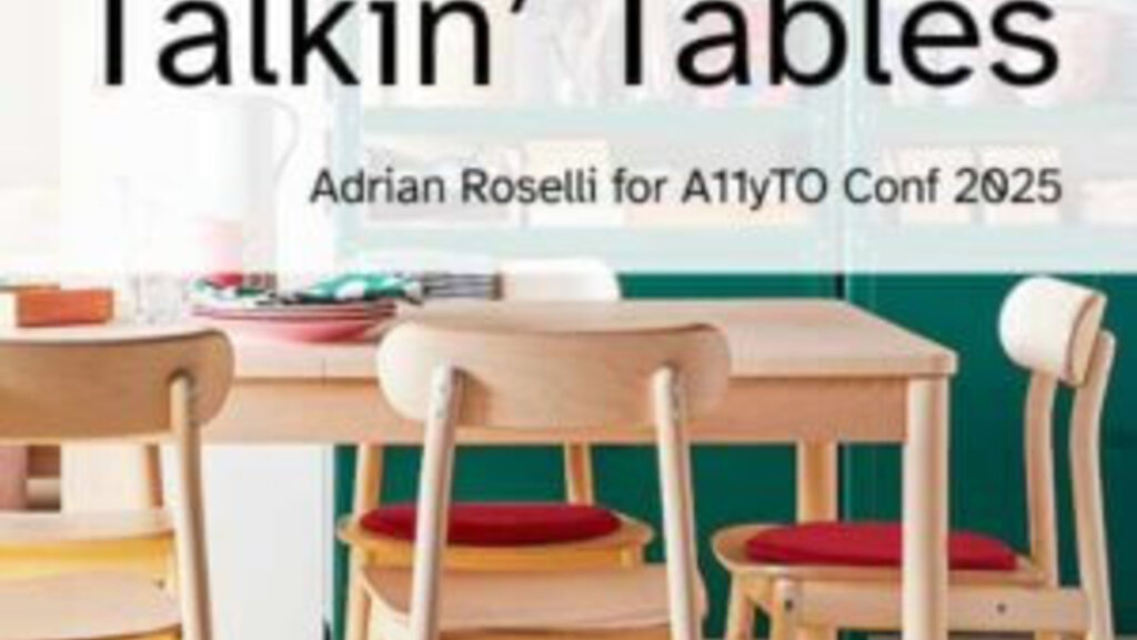 Talkin’ Tables at A11yTO Conf image