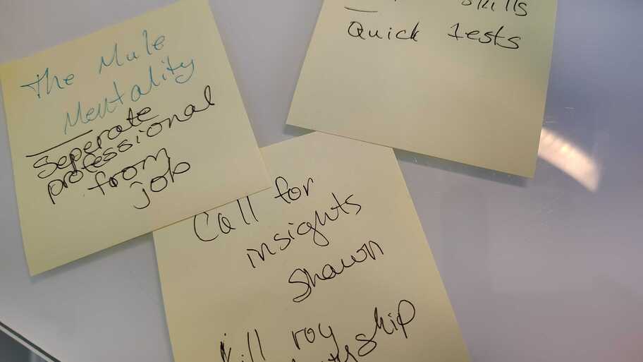 Post-It Reflection: My talk with Shawn image