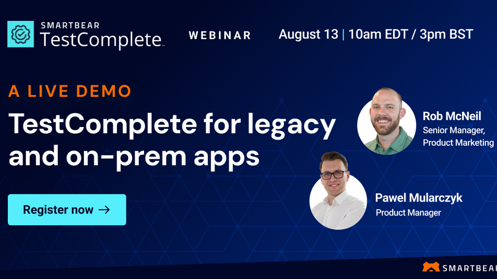 TestComplete for legacy and on-prem apps: a live demo image
