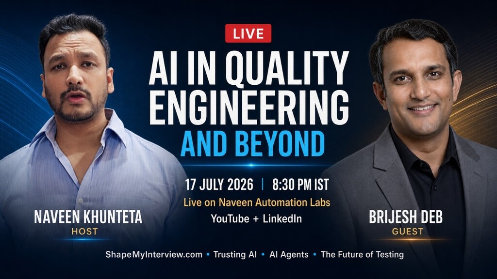 AI in Quality Engineering and Beyond ft. Brijesh Deb image image