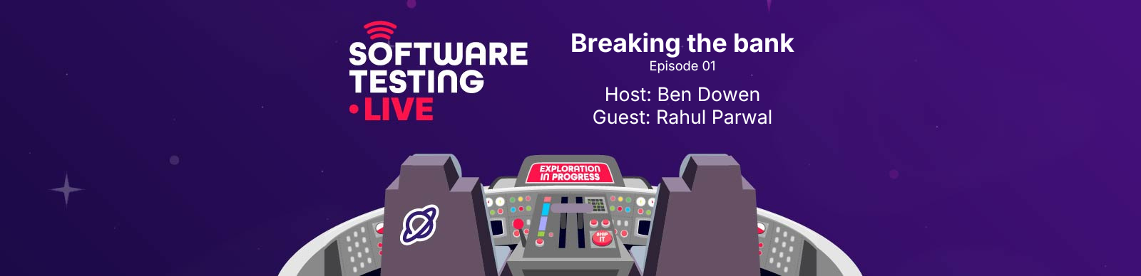 Software Testing Live: episode 01 - Breaking the bank banner image