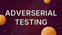 Adversarial testing image