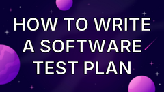 How to write a software test plan image
