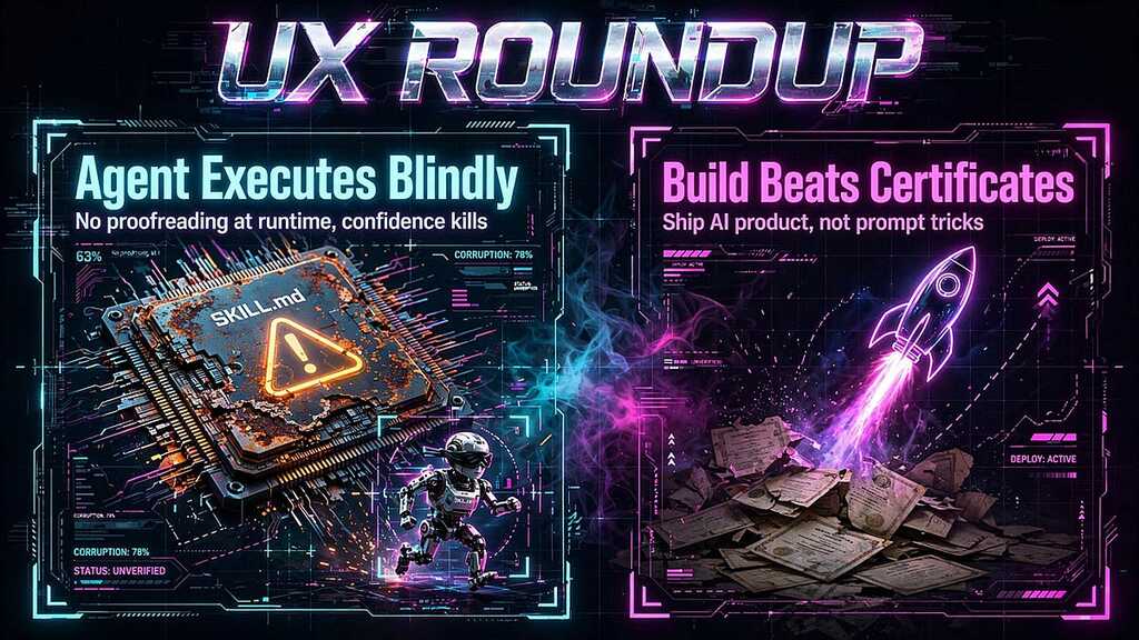 UX Roundup: Usability of AI “Skills” | UXR Job Listings | AI Comics Help Learning | Quick View | The AI Economy | Soc... image