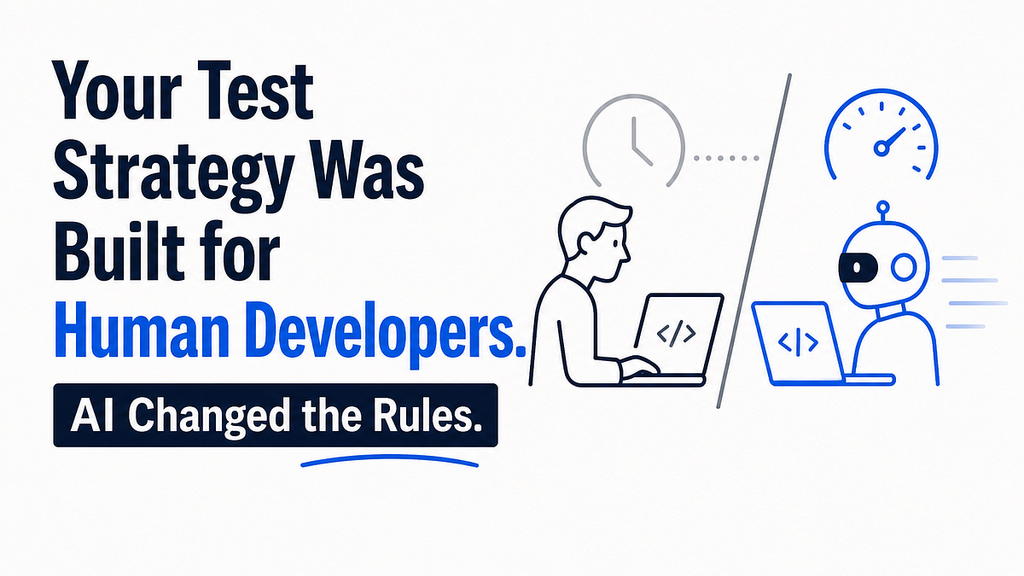 Your Test Strategy Was Built for Human Developers. AI Changed the Rules. image image