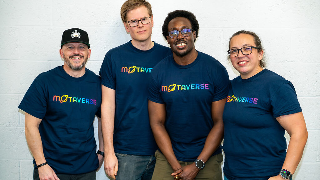 A photo of the MoTaverse team at MoT London image