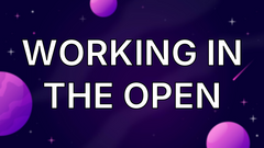 Working in the Open image