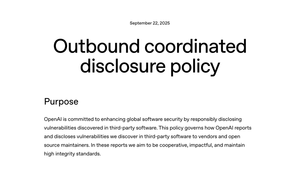 Outbound Coordinated Vulnerability Disclosure image