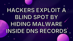 Hackers exploit a blind spot by hiding malware inside DNS records image