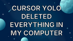 Cursor YOLO deleted everything in my computer image
