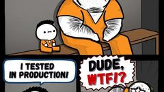 Testing in production image