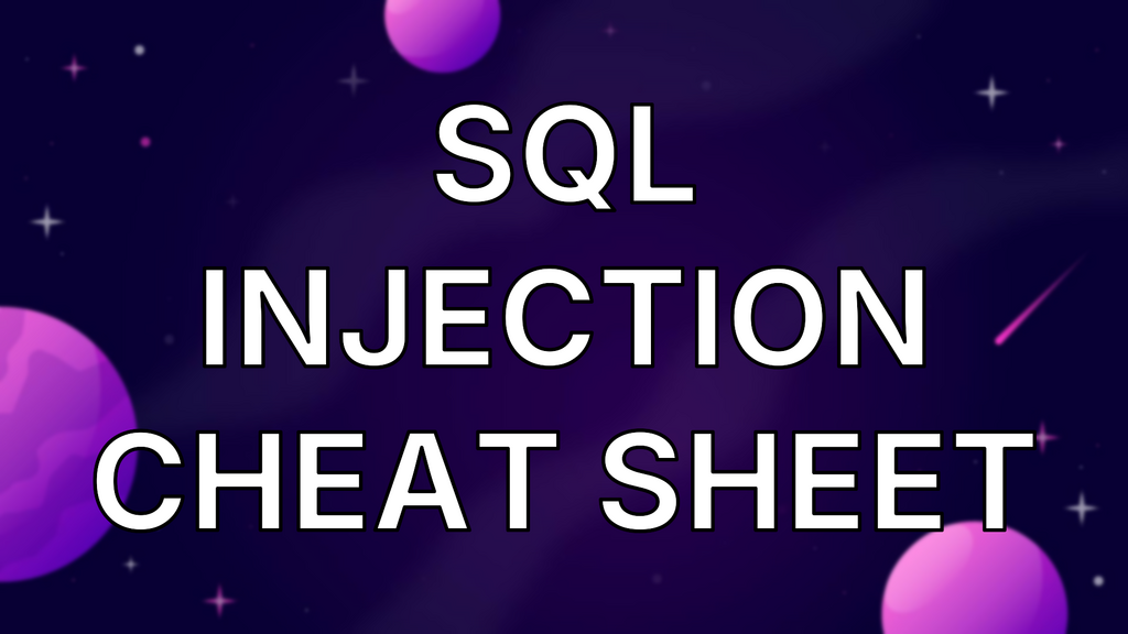 SQL injection cheat sheet image