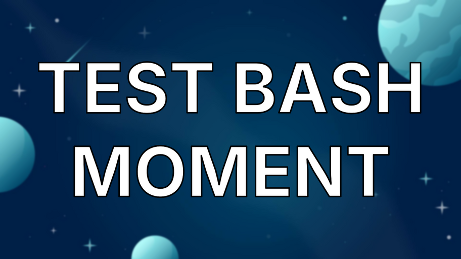 Test bash moment image