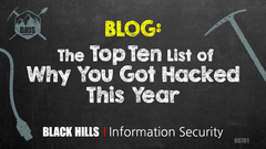 The Top Ten List of Why You Got Hacked This Year (2023/2024)  image